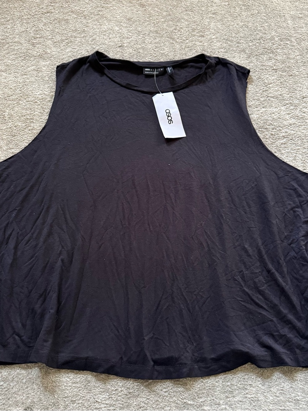 ASOS Black Swing Tank Top